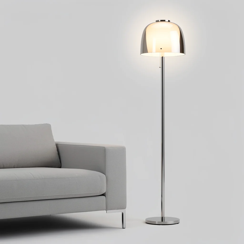 Contemporary Floor Lamp with Dimmer